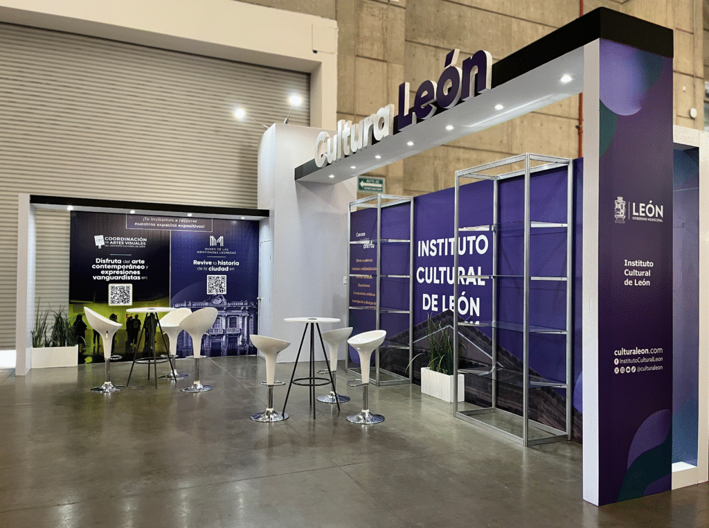 stand expo exhibicion camuflage