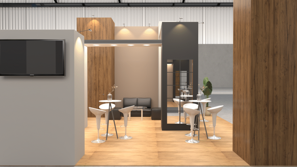 diseño stand RENDER expo
